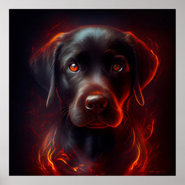 Póster Poster Dog rouge