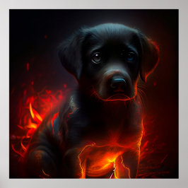 Póster Poster Dog rouge