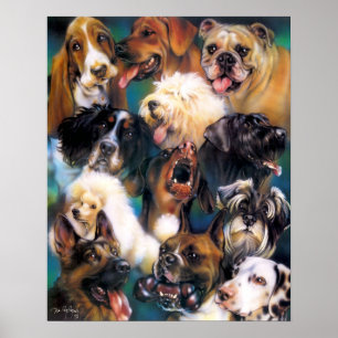 Póster Poster Dogs Collage