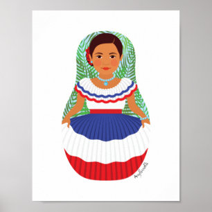 Póster Poster dominicano de Matryoshka