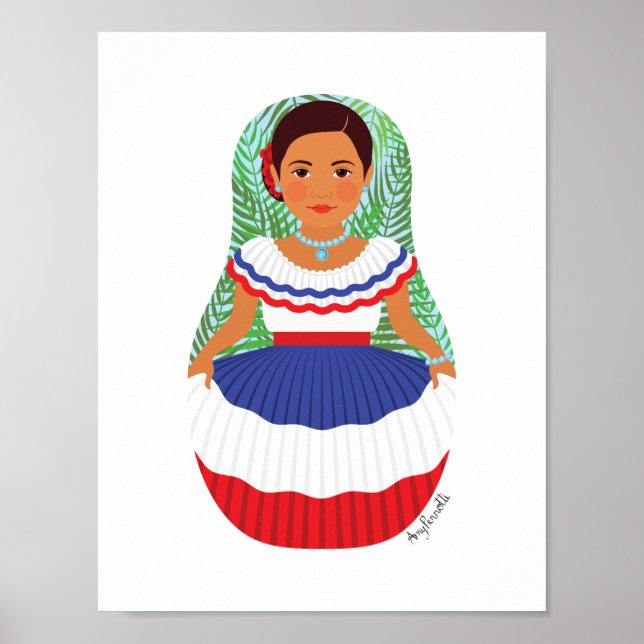 Póster Poster dominicano de Matryoshka (Frente)