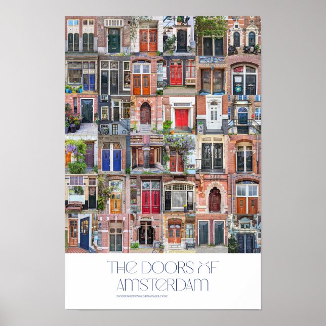 Póster Poster Doors of Amsterdam (Frente)