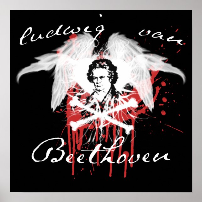 Póster Poster dormitorio Beethoven (Frente)