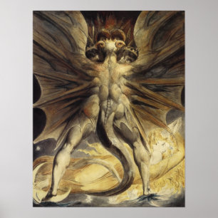 Póster Poster Dragón Rojo