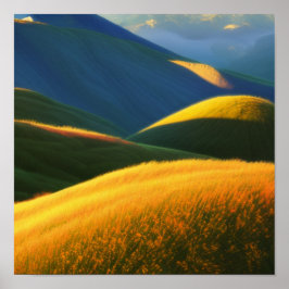Póster Poster Dreamy Golden Hills