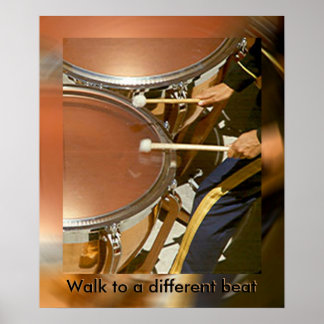 Póster Poster - Drummer Camina a otro ritmo (ver.2)