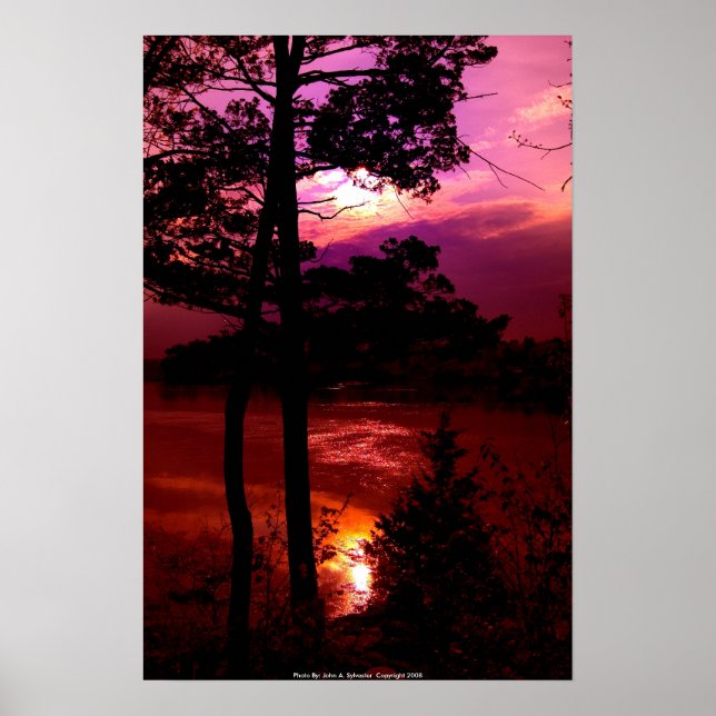 Póster POSTER DSC_9022_sunset en la Reserva de la Pease (Frente)