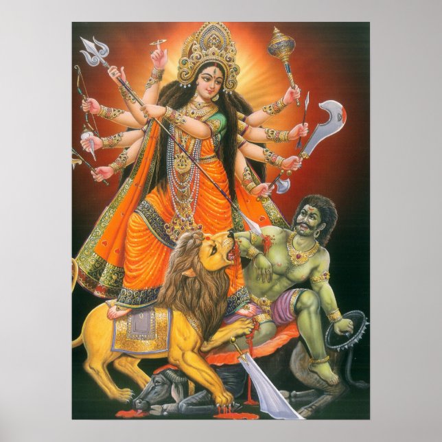 Póster Poster Durga Mahistesamardini (Frente)