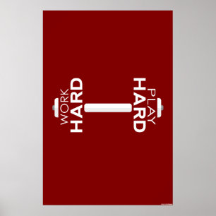 Póster Poster duro de la aptitud del juego duro del