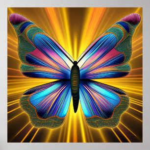 Póster Poster Eclipse de mariposa
