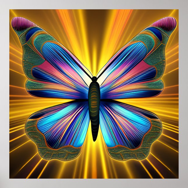 Póster Poster Eclipse de mariposa (Frente)