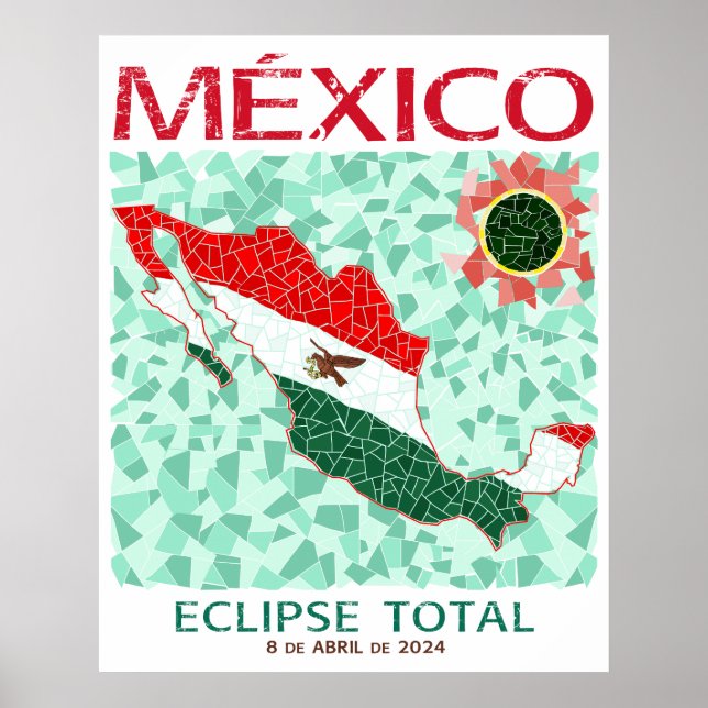Póster Poster Eclipse Total de México (Frente)