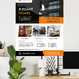 Póster Poster editable Personalizado inmobiliario