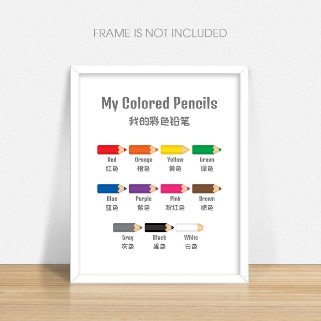 Póster Poster Educativo de Colores de Preescolar Bilingüe (Subido por el creador)