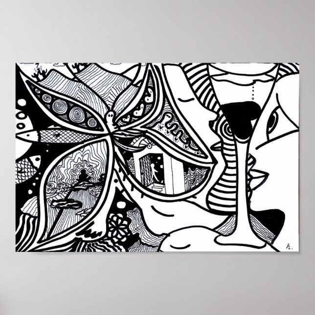 Póster poster "EFECTO DE LA MARIPOSA" (Frente)