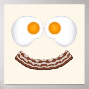 Póster Poster Eggs and Bacon Grin