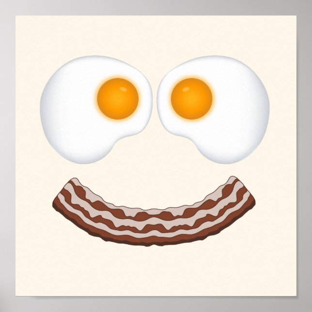 Póster Poster Eggs and Bacon Grin (Frente)