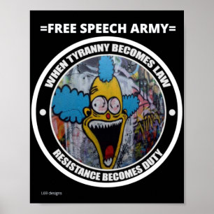 Póster poster "EJÉRCITO DE LIBERTAD DE EXPRESIÓN 3"