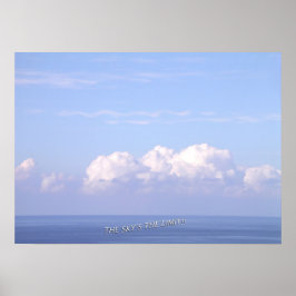 Póster poster "El cielo es el límite"