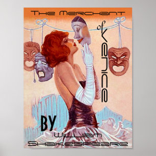 Póster Poster El comerciante de Venecia William Shakespea