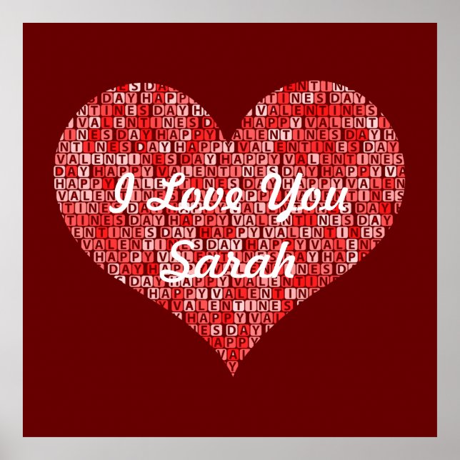 Póster Poster el día de San Valentín (Frente)