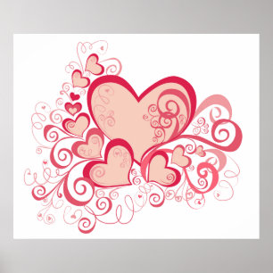 Póster Poster el día de San Valentín