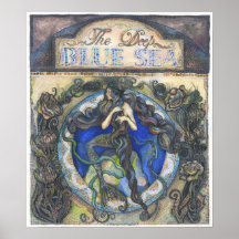 poster "El Mar Azul Profundo" - 40 cm x 46,2 cm