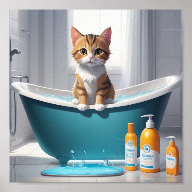 Póster ¡poster El Más Cuerdo Tiempo De Baño!" (Frente)