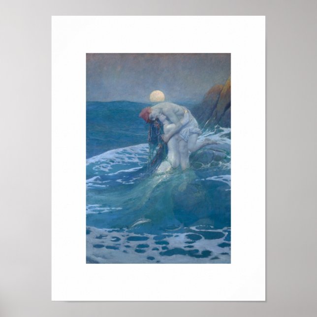 PÓSTER POSTER : EL MERMAID : HOWARD PYLE : 1910 (Frente)