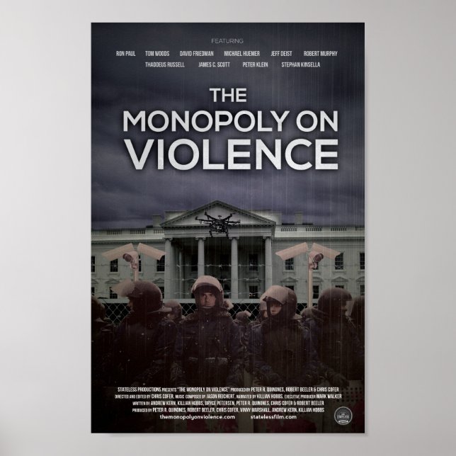 Póster poster "El monopolio de la violencia" (Frente)