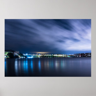 Póster Poster - El paisaje urbano al amanecer