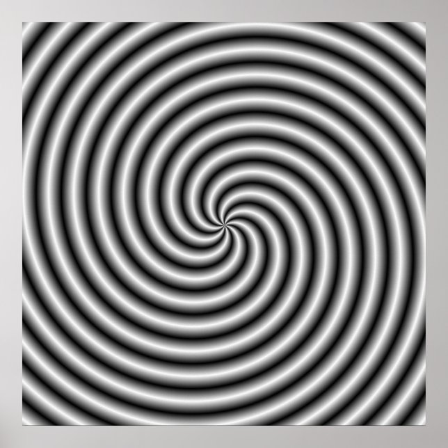 Póster Poster El Swirl en Blanco y Negro (Frente)