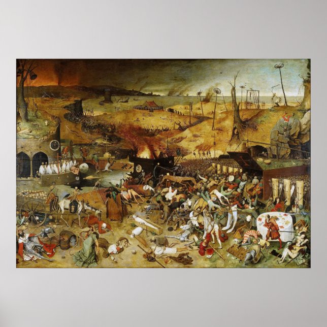 Póster Poster El triunfo de la muerte Pieter Brueghel (Frente)