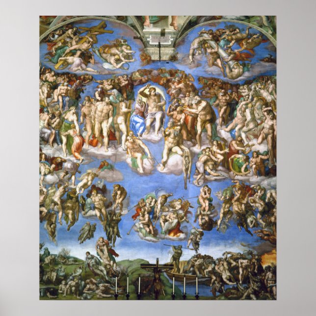 Póster Poster El último fallo Fresco de Michelangelo (Frente)