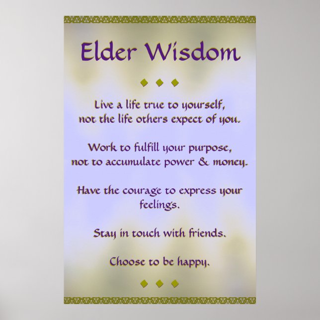 Póster Poster Elder Wisdom III (Frente)