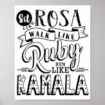 Poster electoral de Kamala Harris