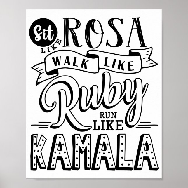 Póster Poster electoral de Kamala Harris (Frente)