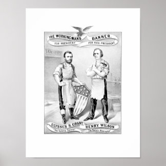 Póster Poster Electoral Grant Y Wilson - 1872