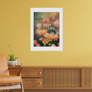 Póster poster "Eleva tu espacio - "VIVE TU MEJOR VIDA"