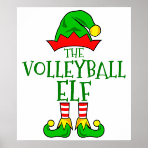 Póster Poster Elf de voleibol