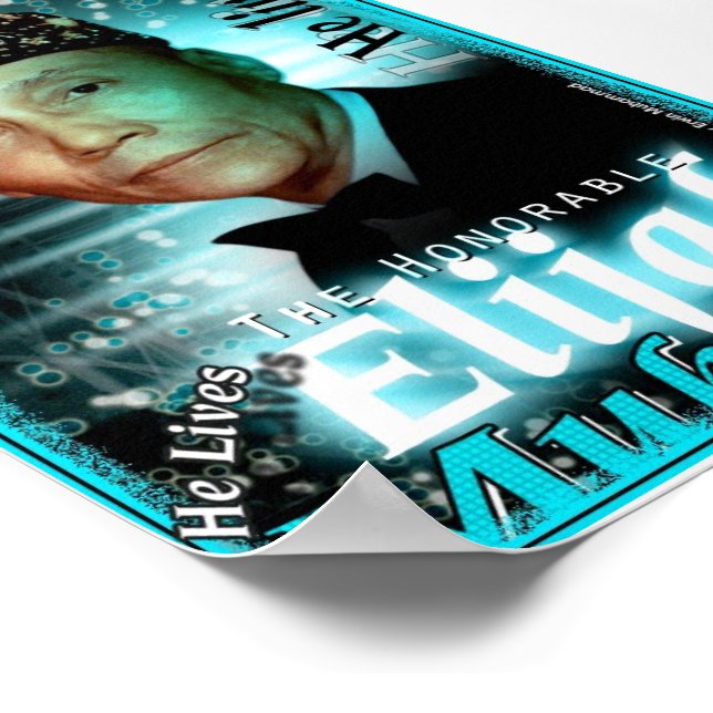 Póster Poster: Elijah Muhammad vive (Esquina)