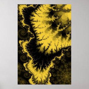 Póster Poster emplumado oro de la estrella