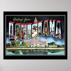 Póster Poster en criollo de la época de Luisiana