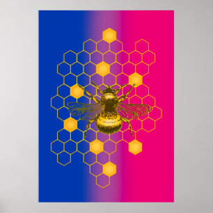 Póster Poster en directo del orgullo gay Bi LGBT