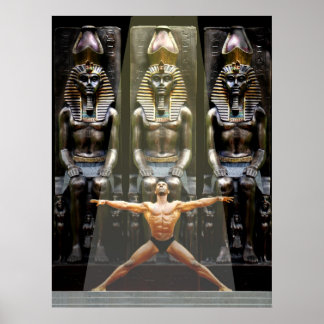 Póster Poster, en el templo de Ramsés III