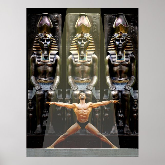 Póster Poster, en el templo de Ramsés III (Frente)