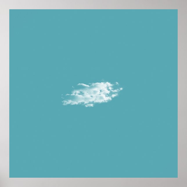 Póster Poster en la nube (Frente)
