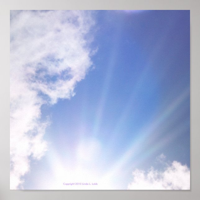 Póster poster en la nube (Frente)