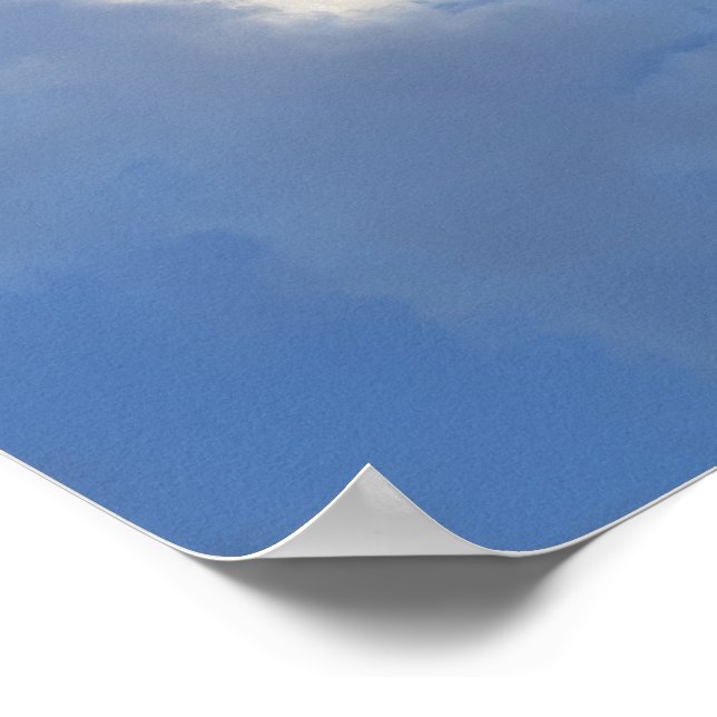 Póster Poster en la nube 16"x12" (Esquina)