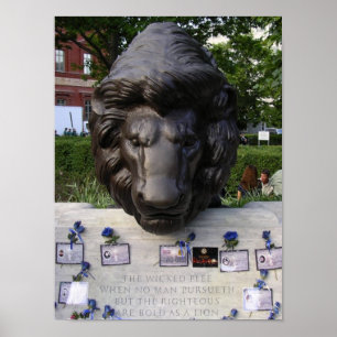 Póster Poster en memoria de la policía